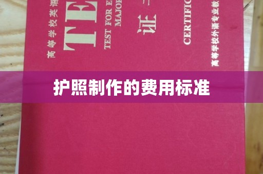 邯山护照制作的费用标准