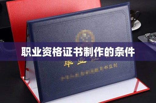 邯山职业资格证书制作的条件