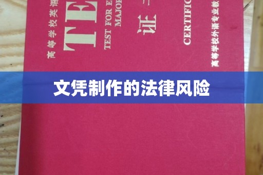 邯山文凭制作的法律风险