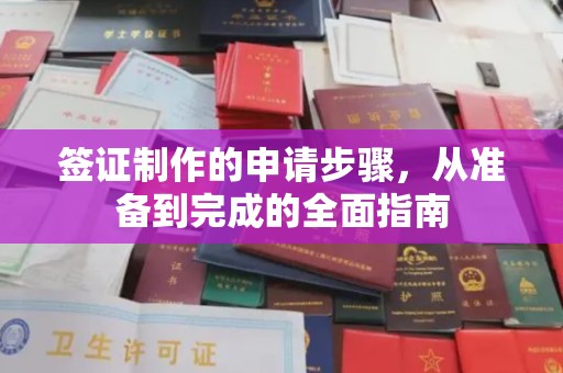 邯山签证制作的申请步骤，从准备到完成的全面指南