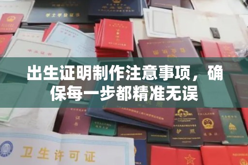 邯山出生证明制作注意事项，确保每一步都精准无误